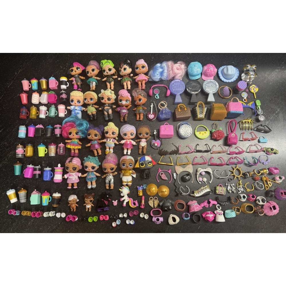 Huge LOL Surprise Lot 24 Dolls/Pets, 35‎ Bottles, Shoes, Clothes & Accessories